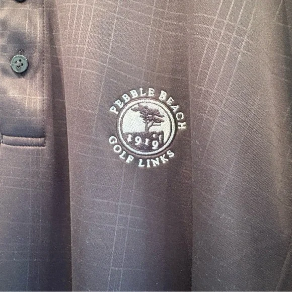 Pebble Beach Charcoal Polo Shirt - Picture 3 of 6